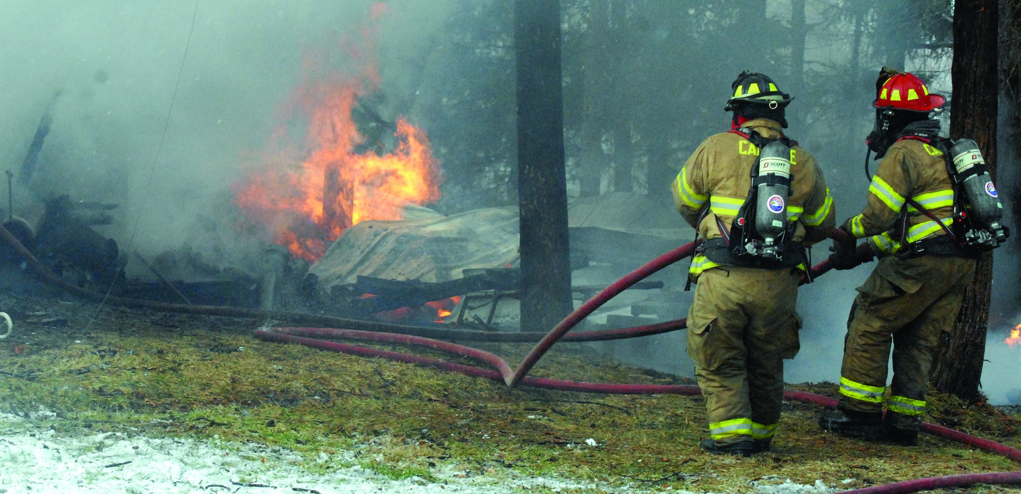 Firefighters battle Seward fire